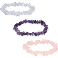 Lebensquelle Plus Perlenarmband Set Splitterarmband-Set I Dreiklang – Ruhe, Liebe & Klarheit