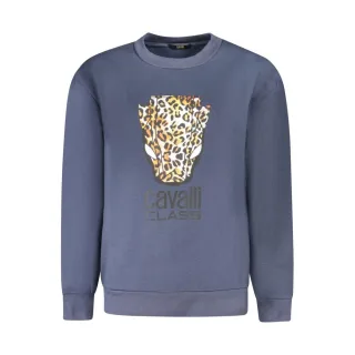 Cavalli Class Blu Polyester Damen Sweatshirt