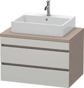 Duravit DuraStyle Konsolenwaschtischunterbau wandhängend Betongrau & Basalt Matt 800x548x512 mm - DS DS531700743