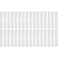 HAC24 Schubladeneinsatz Schubladeneinteiler Schubladentrenner Schubladeneinsatz Fachteiler (32 St), je 42 x 6,5 cm zuschneidbar