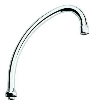 Grohe Rohrauslauf 13070 Ausladung 185mm ohne Anschlag DN15 chrom, 13070000 13070000