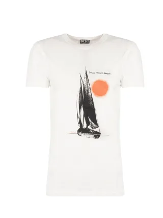 Diesel T-Shirt T-Iny Herren weiß
