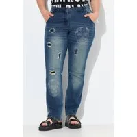 Angel of Style Regular-fit-Jeans Jeans Paula Straight Fit Totenkopf Destroys