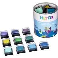 Heyda Stempel HEYDA 204888472 Stempelkissen-Set Mini Aqua 3 x3 cm mint türkis