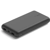 Belkin BoostCharge 20.000mAh Powerbank 15 Watt zum Laden von 3 Geräten Powerbank, 1x USB-C, 2x USB-A, Power für bis zu 78 Stunden
