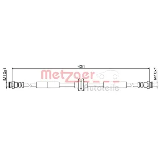 Metzger Bremsschlauch vorne Alfa Romeo 159 Brera Spider