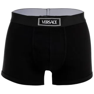 Versace Short Trunk Tex Ribbed Cotton Boxershort