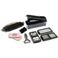 Genius Gemüse-Scheibenschneider Nicer Dicer Plus Jubiläums Edition 13-teilig schwarz inkl Clia Schwamm, (Küchenhelfer-Set, 13-tlg., Jubilärums-Edition), Plus Edition in Schwarz +2 Genius Clia Rainbow Putzschwämme