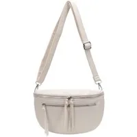 ITALYSHOP24 Schultertasche DAMEN TASCHE Crossbody Gürteltasche Umhängetasche CrossOver Bodybag, Handytasche Brusttasche Hüfttasche Bauchtasche Leder Optik Reise