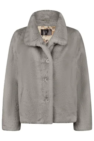 Barbara Lebek - Fake Fur Jacke - Gr. - 44