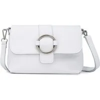 Caspar Clutch elegante Damen Leder Handtasche - Premium Line - Modell No.848, leicht, elegant & unempfindlich - 100% Echtleder - Handmade in Italy