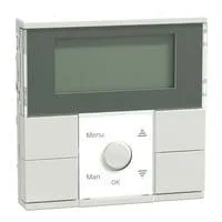 Zeitschaltuhr-Modul für System M, elektronisch, Unterputz, 230 Volt, 50-60 Hertz weiß (glänzend), Retail