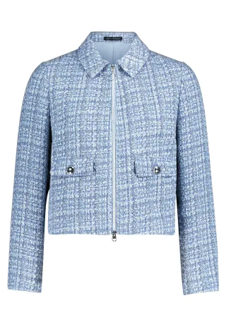 Betty Barclay - Blazer-Jacke Blau/Weiß - Gr. - 36