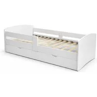 OTTO home Stauraumbett Cocolino, Daybett, Stauraumbett, Kinderbett, Einzelbett, Funktionsbett, mit Lattenrost, ausziehbarer Schublade, Liegefläche 90 x 200 cm