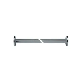Brausevorhangstange mit Rosetten Baukastensystem, 1500mm, verchromt