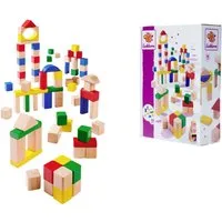 Eichhorn Holzbausteine Bunt/Natur Spielbauklötze, Made in Germany
