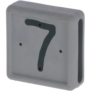 Kerbl Fußbandnummer, 1-stellig 10er Pack grau - 208427