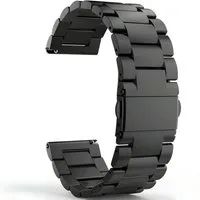 SmartUP Smartwatch-Armband 18mm / 20mm / 22mm Stegbreite Metall Gliederarmband Edelstahl Ersatz, inklusive Kürzwerkzeug