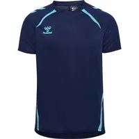hummel Trainingsshirt HMLLEAD 2.0 JERSEY S/S mit Chevrons auf den Schultern, atmungsaktiv, schnelltrocknend
