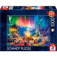 Schmidt Spiele Puzzle Lagerfeuerromantik unterm Sternenhimmel, 1000 Puzzleteile, Made in Germany