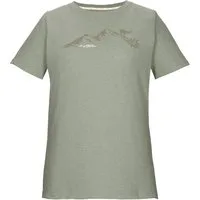 Killtec T-Shirt KOS 194 WMN TSHRT Vielseitiges Damen T-Shirt mit Melange-Optik und Bergprint