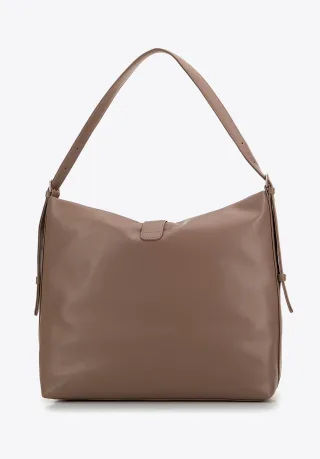 Wittchen Damen-Tasche aus Öko-Leder mit dekorativem Verschluss, Beige