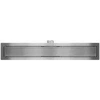 SONNI Duschrinne Edelstahl Duschrinne 2 IN 1 Design befliesbar Bodenablauf 30-150cm, extra flach Komplettset mit Geruchsstop und Haarsieb