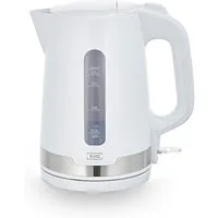 KHG Wasserkocher Wasserkocher WK-1708 WE2 in weiß aus Kunststoff, 1,7 Liter, 1.7 l