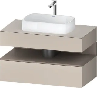Duravit Qatego Konsolenwaschtischunterbau wandhängend Taupe Matt 1000x550x600 mm - QA4731043910000 QA4731043910000