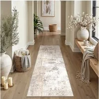 PURECOZY Teppich Verschiedene Größen, Waschbar & Rutschfest, abstrakter Stil, Rechteckig, Höhe: 5 mm, für Wohnzimmer, Schlafzimmer, Flur, Küche & Eingangsbereich