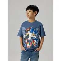 Name It T-Shirt NKMJULLE SONIC SS NREG TOP NOOS SKY Baumwolle, regular fit