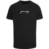 MisterTee T-Shirt MisterTee Herren Pray EMB Tee (1-tlg)