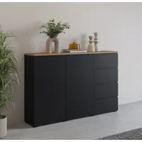 OTTO home Highboard Modo, Breite 150 cm, moderne grifflose Kommode 2Türen/4 SK, Schubladenkommode mit viel Stauraum, Einlegeböden verstellbar