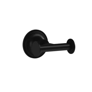 VitrA Origin Classic Doppel-Handtuchhaken Wandmontage Breite 8 cm Schwarz Matt,A4452336 A4452336