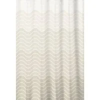 Euroshowers GmbH Duschvorhang Sinus 180 × 200 cm Polyester mit 12 Ringen Breite 180 cm