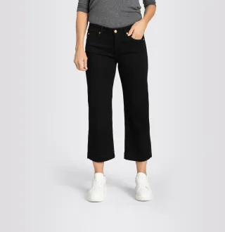 MAC - MAC JEANS - RICH CULOTTE, Light authentic denim schwarz - Gr. - 40/OL