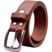 COLOGNEBELT Ledergürtel OM317-SL-Hellbraun MADE IN GERMANY, Hellbraun Kürzbar, 100 % Echtleder, Aus einem Stück, Unisex