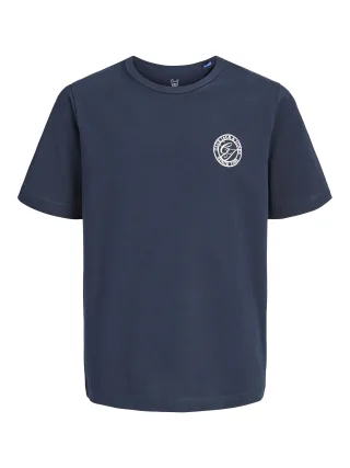 JACK&JONES - JJALLIANCE TEE SS CREW NECK JNR Navy Blazer - Gr. - 176