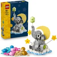 LEGO® Schwebender Baby-Elefant (40814), LEGO Iconic Konstruktionsspielsteine, (402 St), Made in Europe