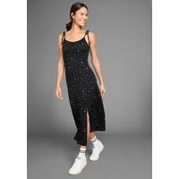 KangaROOS Midikleid mit Spaghetti-Trägern und Schlitz am Saum