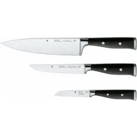 WMF Messer-Set Grand Class (Set, 3-tlg., Kochmesser 35 cm, Zubereitungsmesser 27 cm, Gemüsemesser 21 cm), Spezialklingenstahl, Made in Germany