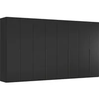rauch Drehtürenschrank Kleiderschrank Schrank Garderobe Wäscheschrank BESTSELLER MONTCLAR (3 Ausstattungen BASIC/CLASSIC/PREMIUM (SOFT-CLOSE), Breiten 201-400 cm) Front in Glas/Hochglanz/Dekor/Grauspiegel in 5 Breiten MADE IN GERMANY