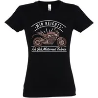 Youth Designz T-Shirt Ich Geh Motorrad Fahren Damen Shirt mit lustigem Bike Frontprint