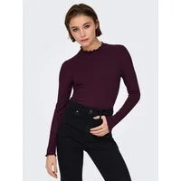 JDY Langarmbluse JDYFRANSISKA L/S HIGHNECK TOP JRS NOOS Viskosemischung, slim fit