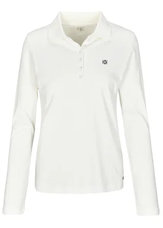 CLARINA - NOS Poloshirt, 1/1 Arm, uni 102 offwhite - Gr. - 42