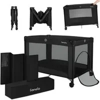 lionelo Reisebett AMELIE (Set, Reisebett / 2-cm-Matratze / Tragetasche) Kompakt/leicht/2cmMatratze/Seiteneingang/Netzseiten