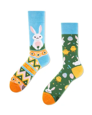 many mornings - Socken - Osterhose grün - Gr. - 39-42