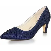 White Lady 925 zirkonia Satin-Strass - Brautschuhe Pumps