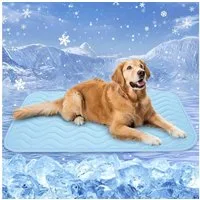 FELIXLEO Hundematte Baodan Kuehlmatte Hund 122x71 cm Waschbar Selbstkuehlendes Pad