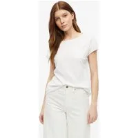 s.Oliver Kurzarmshirt T-Shirt Jersey-Shirt mit offenen Kanten und Brusttasche